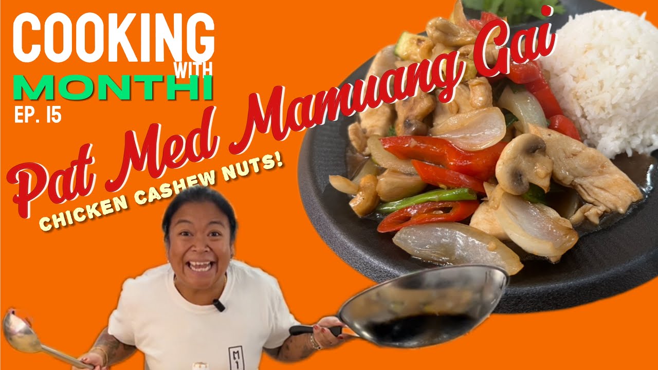 🇹🇭 Kochen mit Monthi 🧑🏾&zwj;🍳 | Folge #15: Schnelles Thai Gericht: H&auml;hnchen mit Cashewkernen 🍛🌶🥜
