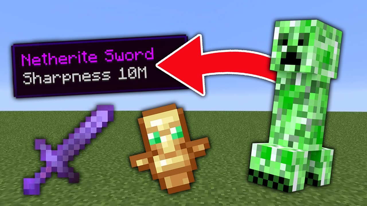 Minecraft, But Mobs Drop OP Items...