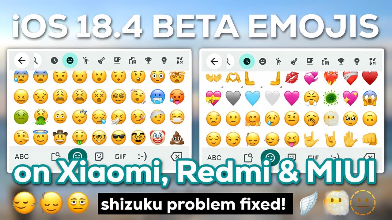 Change Android to iOS 18.4 BETA Emojis on Xiaomi and Redmi (MIUI & HyperOS)