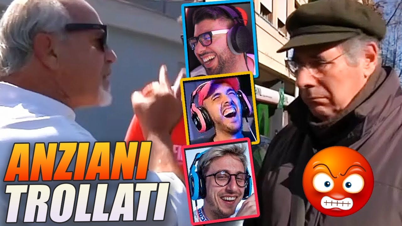 ANZIANI SI INFEROCISCONO DOPO ESSERE STATI TROLLATI... PITS REACTION VELOX BERRI DARIO FUNNY REACT