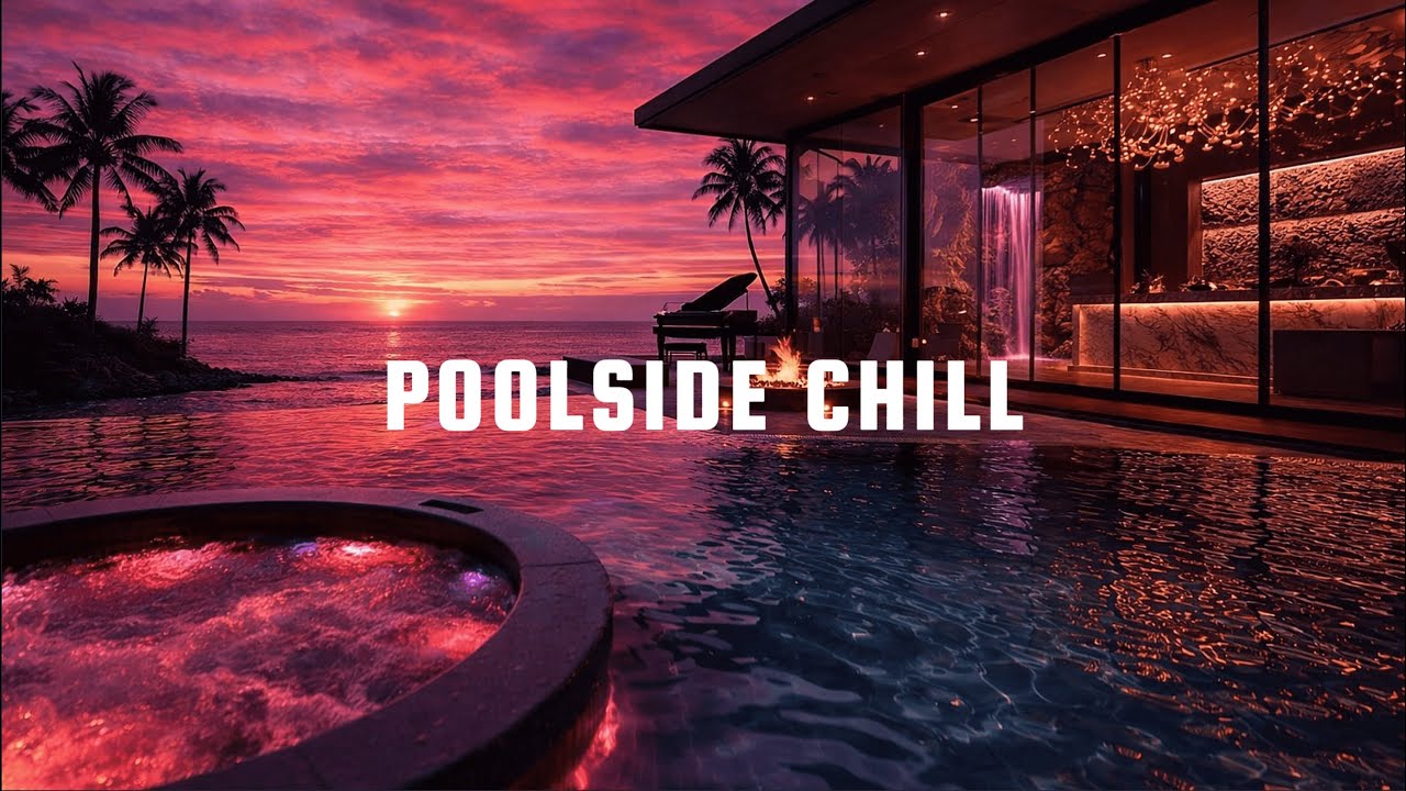 1 Hour Luxury Poolside Chill | Sunset Lounge & Relaxing Chillout Mix