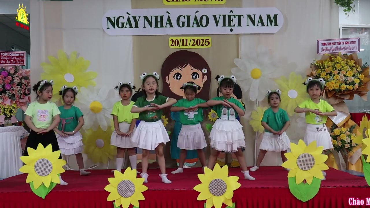 Lớp Lá Múa Ếch Ngoài Đáy Giếng | Chào Mừng Ngày Nhà Giáo Việt Nam 20/11/2025 Mầm Non Mặt Trời Bé Con