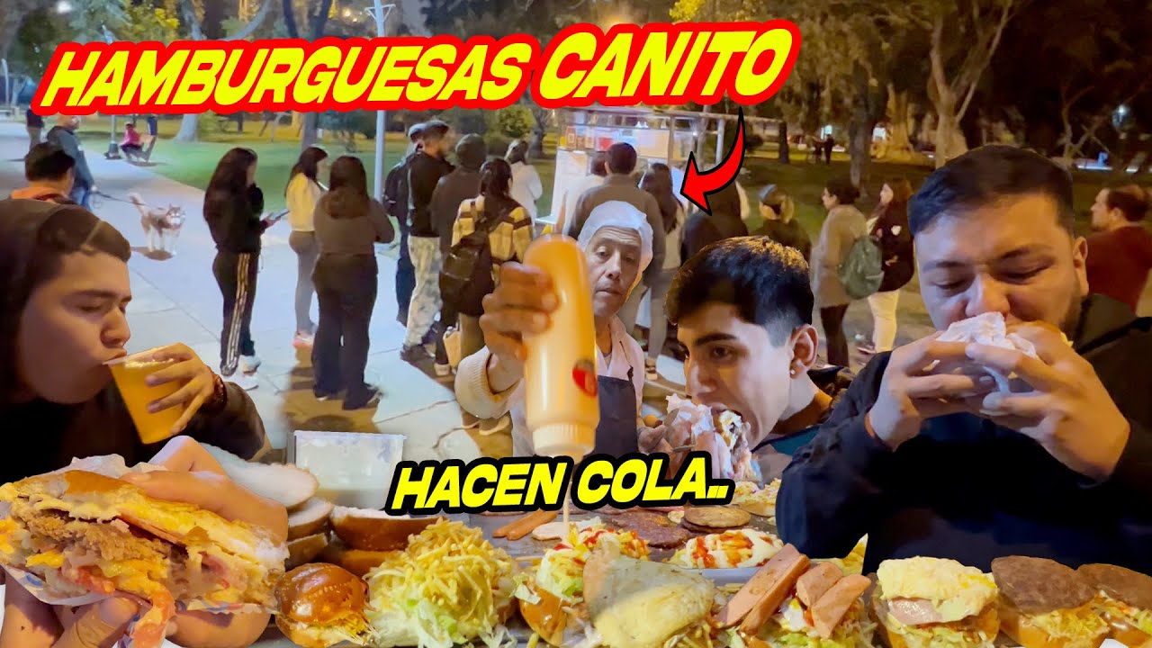 HACEN COLA x HAMBURGUESAS al PASO | COMIDA CALLEJERA en LINCE