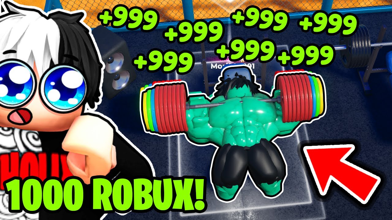 WYDAŁEM 1000 ROBUX NA GIGA MIĘŚNIAKA w GYM LEAGUE!