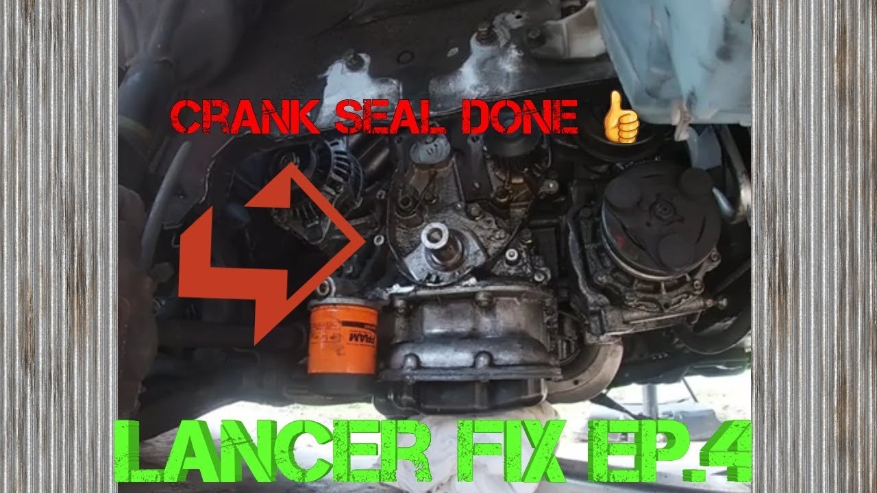 2002 lancer oz rally fix Ep.4 Crankshaft seal, water pump, timing belt