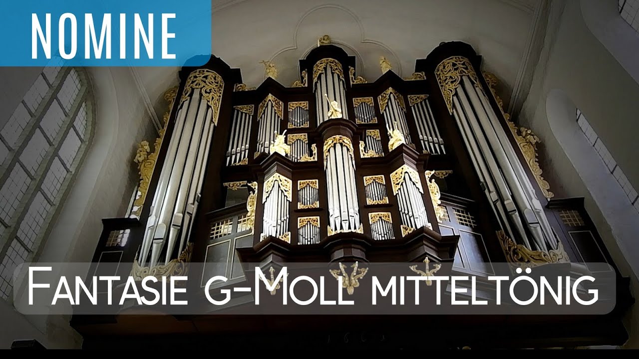Bach, Fantasie g-Moll a. d. mitteltönigen Schnitger-Orgel Stade (1685), Martin Böcker spielt BWV 542