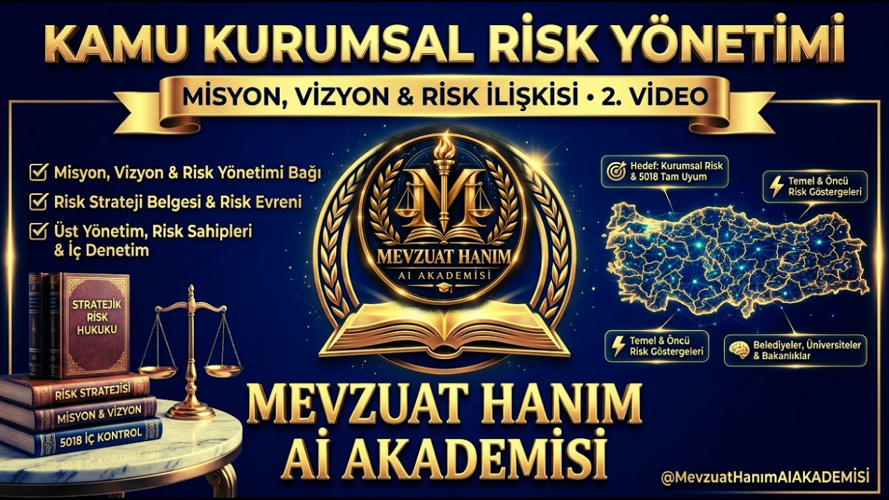 Kamu Kurumsal Risk Yönetim Rehberi – 2. Video | Misyon, Vizyon ve Temel Değerler–Risk İlişkisi