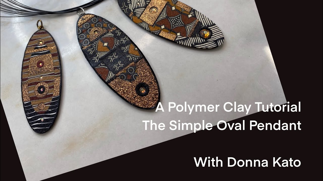 A Polymer Clay Tutorial: The Simple Oval Pendant
