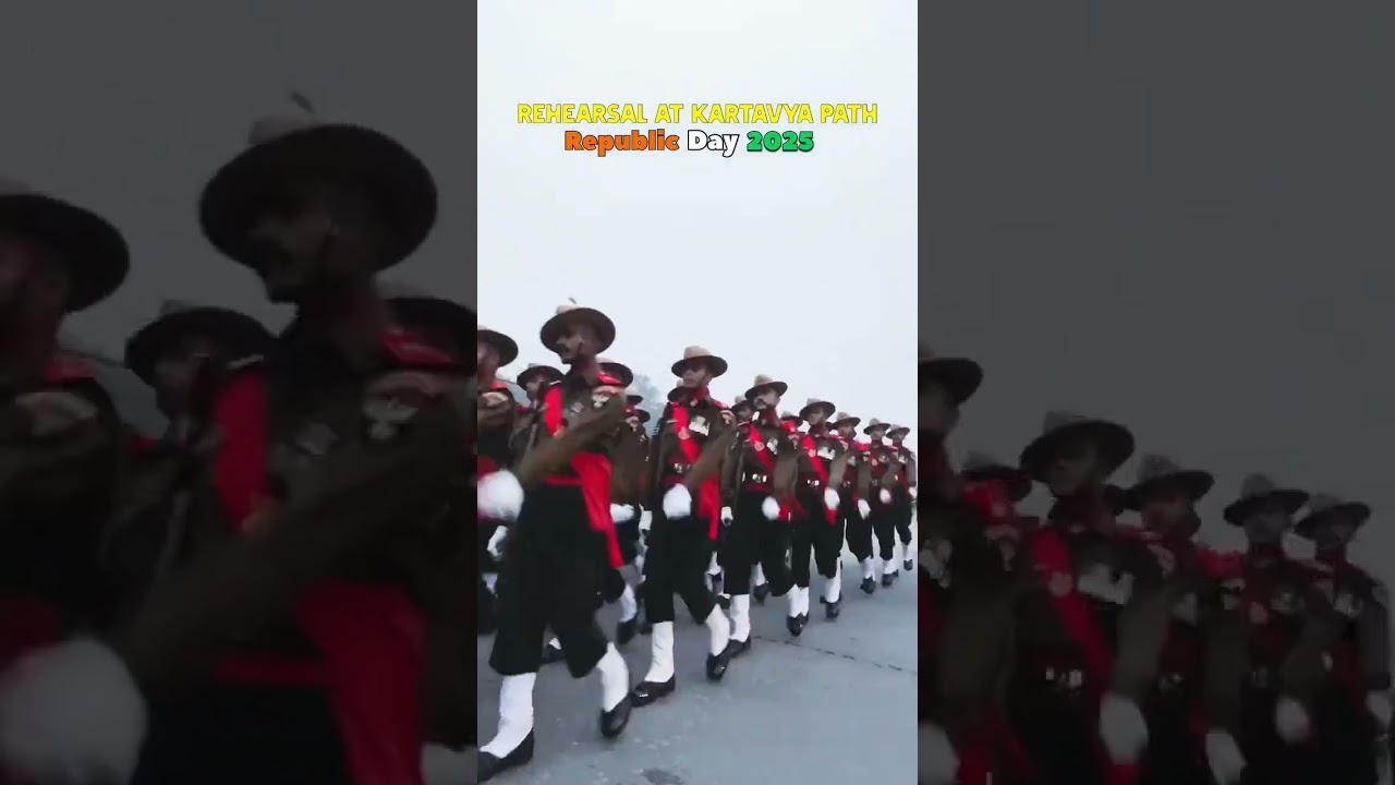 Republic Day prade 23 January full dress rehearsal at Delhi kartvya path 