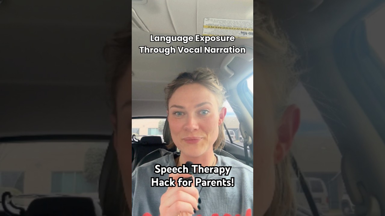 Speech Therapy Hacks at Home: Vocal Narration #speechtherapy #parentinghacks