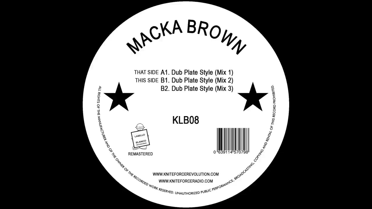 Macka Brown - KLB08 - Dub Plate Style (Mix 2)