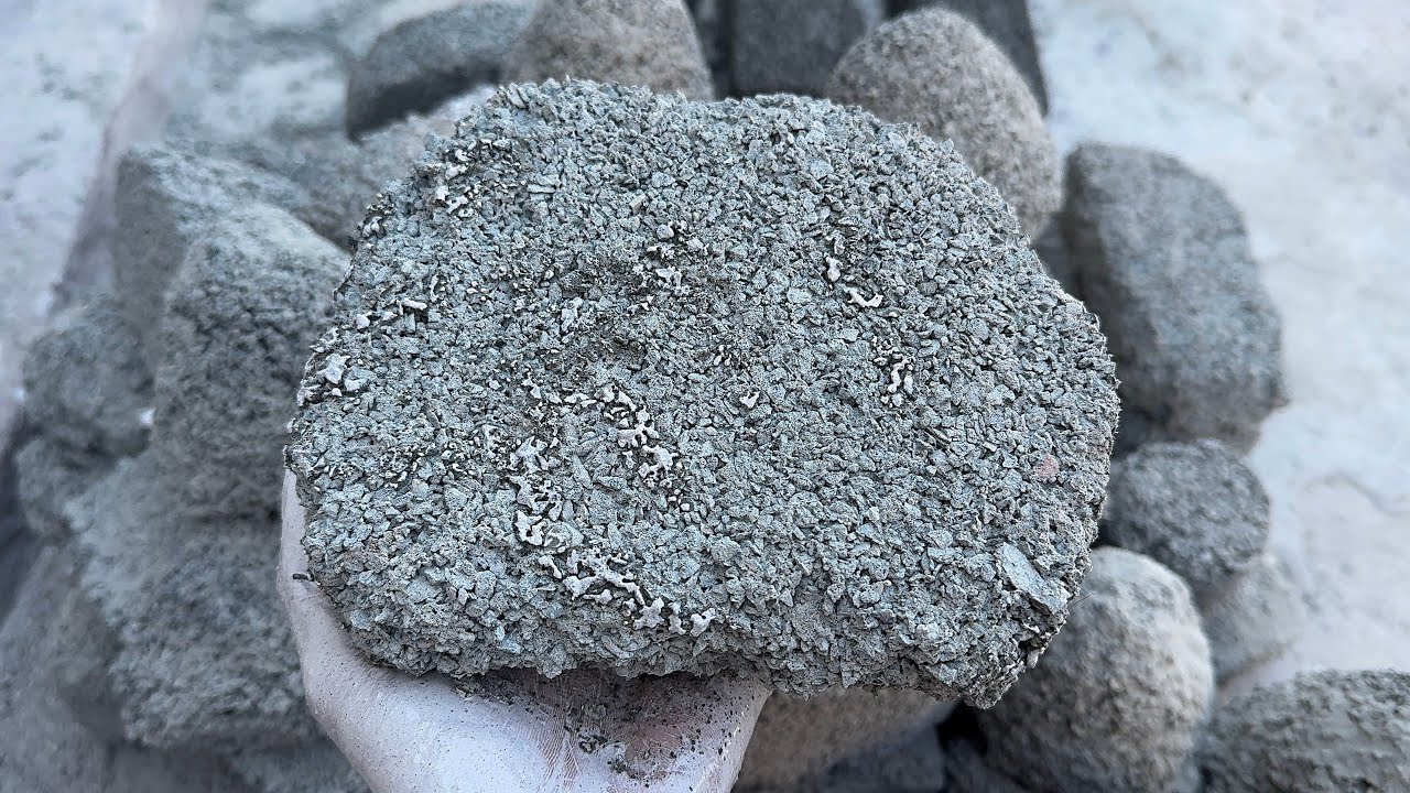 New bombastic crumbling video of grey concrete dry floor crumbling 🔥dedicated to @Nikhat 🥰