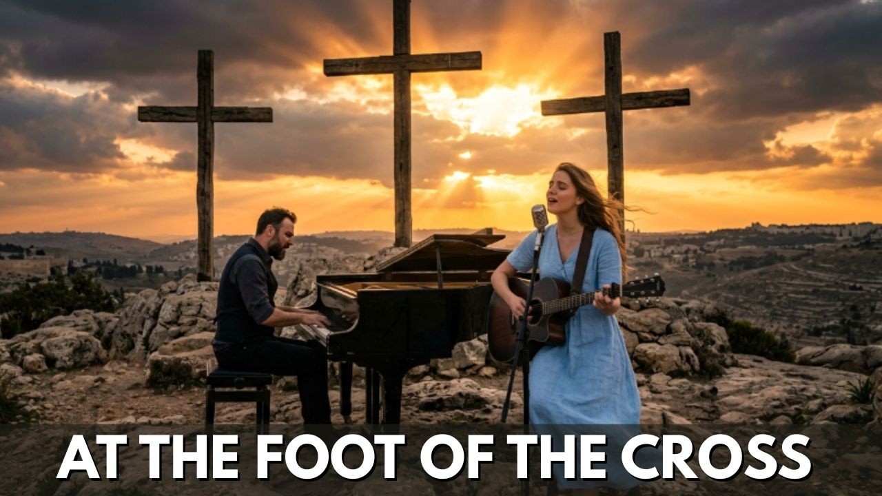 At the Foot of the Cross 🙏 A Catholic Song Touching Hearts | Worship Music