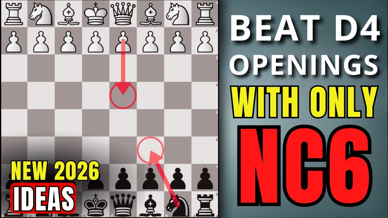 2026 Ideas To Beat d4 Openings With ONLY Nc6 (Mikenas & Nimzowitsch Defense)