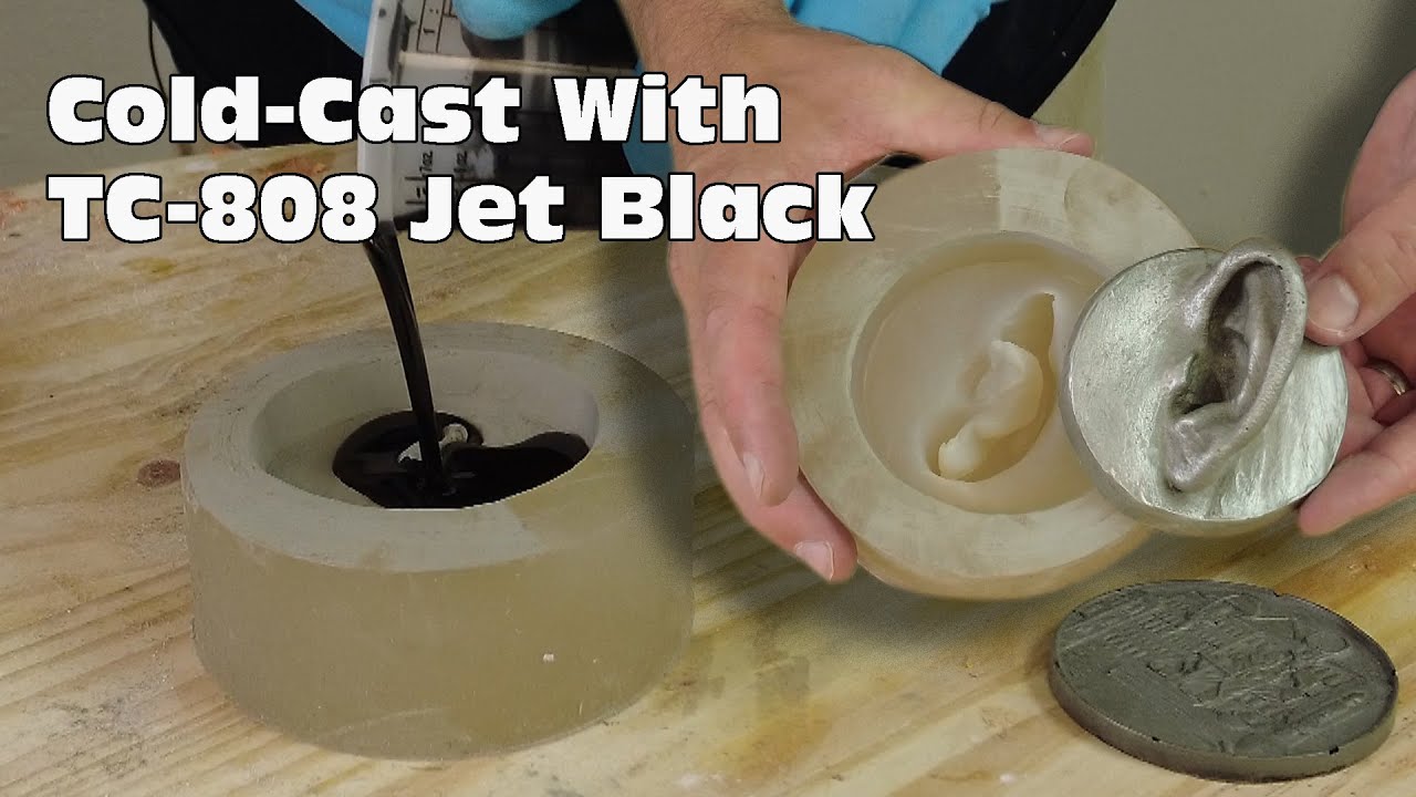 Cold Casting Using TC-808 Jet Black Resin Using Dusting Method