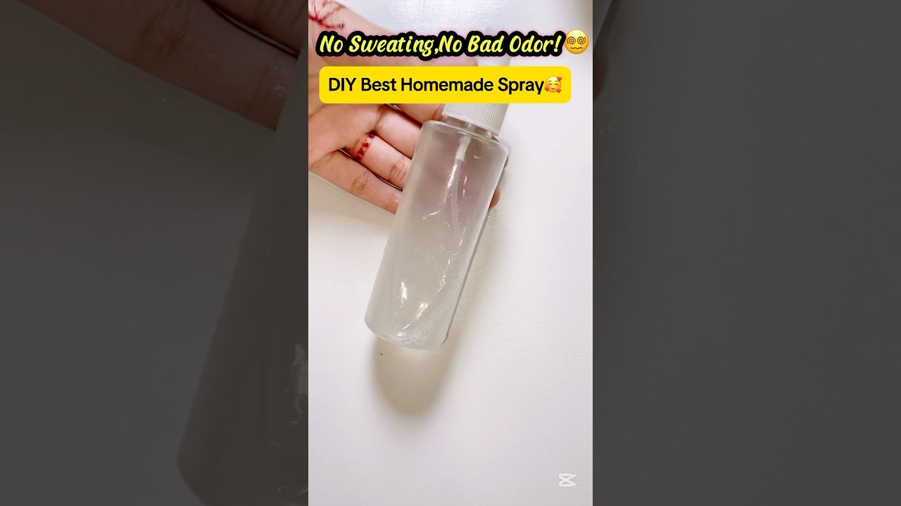 🔥 No Sweat, No Odor! 🌿 Best DIY Underarm Spray for All-Day Freshness 🚀