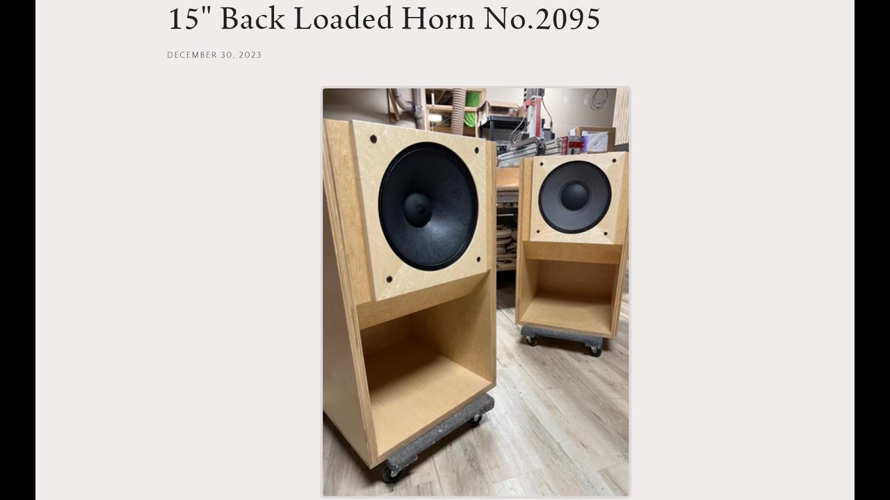 15" Back Loaded Horn No.2095