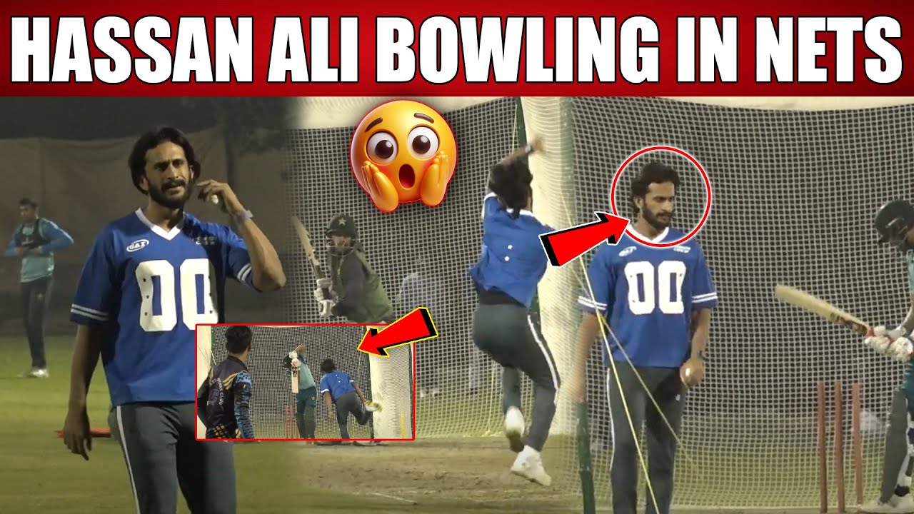 Hassan Ali Bowling In Nets | Pak Team Training Session | 94 Sports