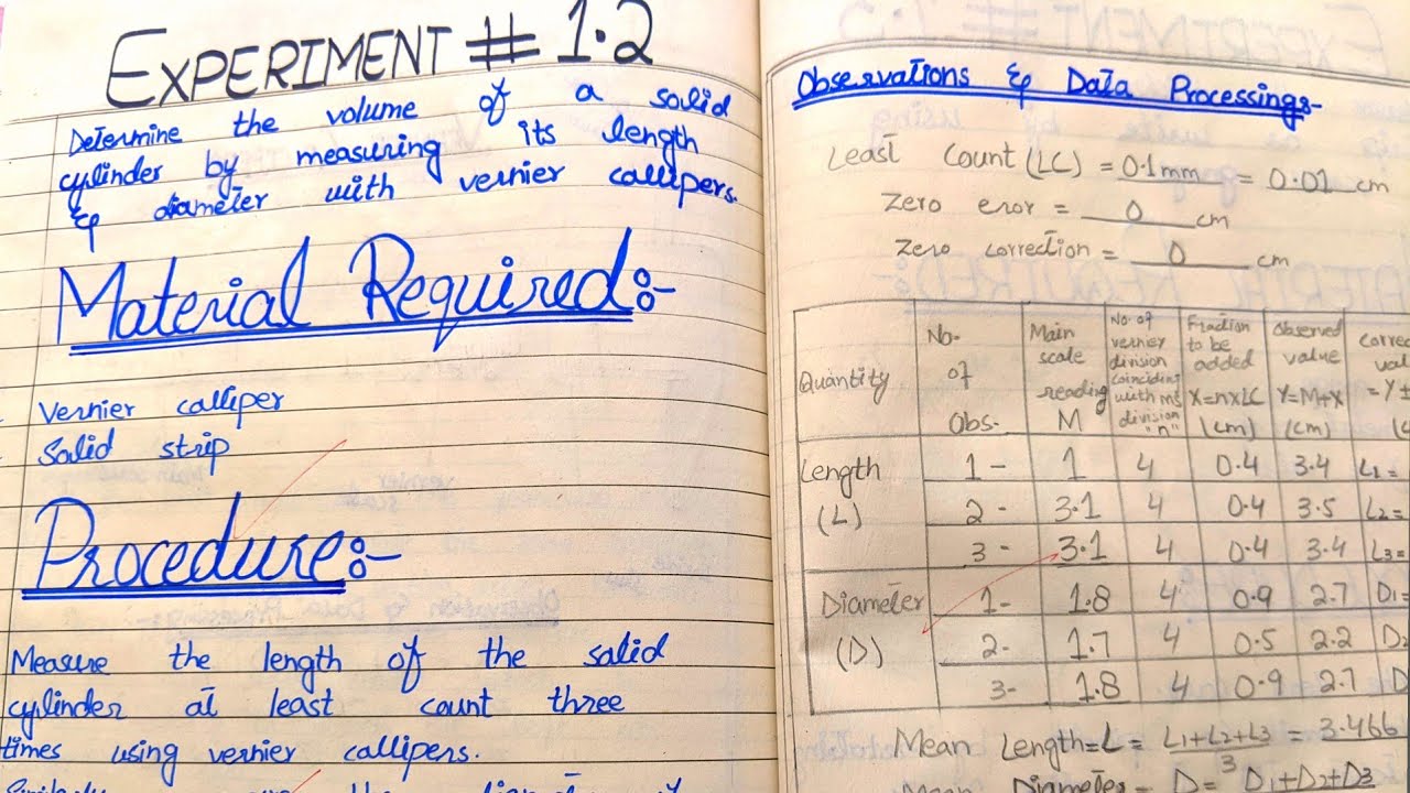 PHYSICS || CLASS 9 & 10 || Solved Practical Notebook📚 of Physics📐💡📏🔧