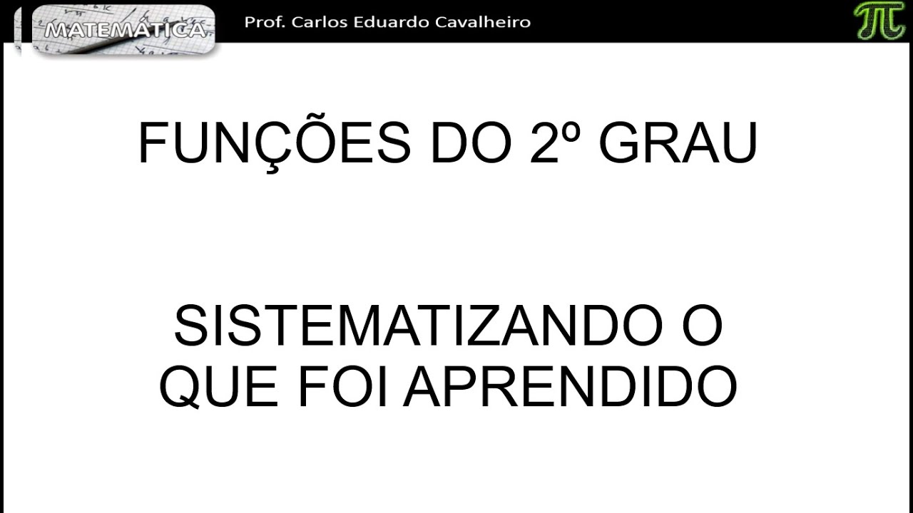 Funções do 2º Grau: Domínio, imagem, raízes, vértice, valor de máxima.