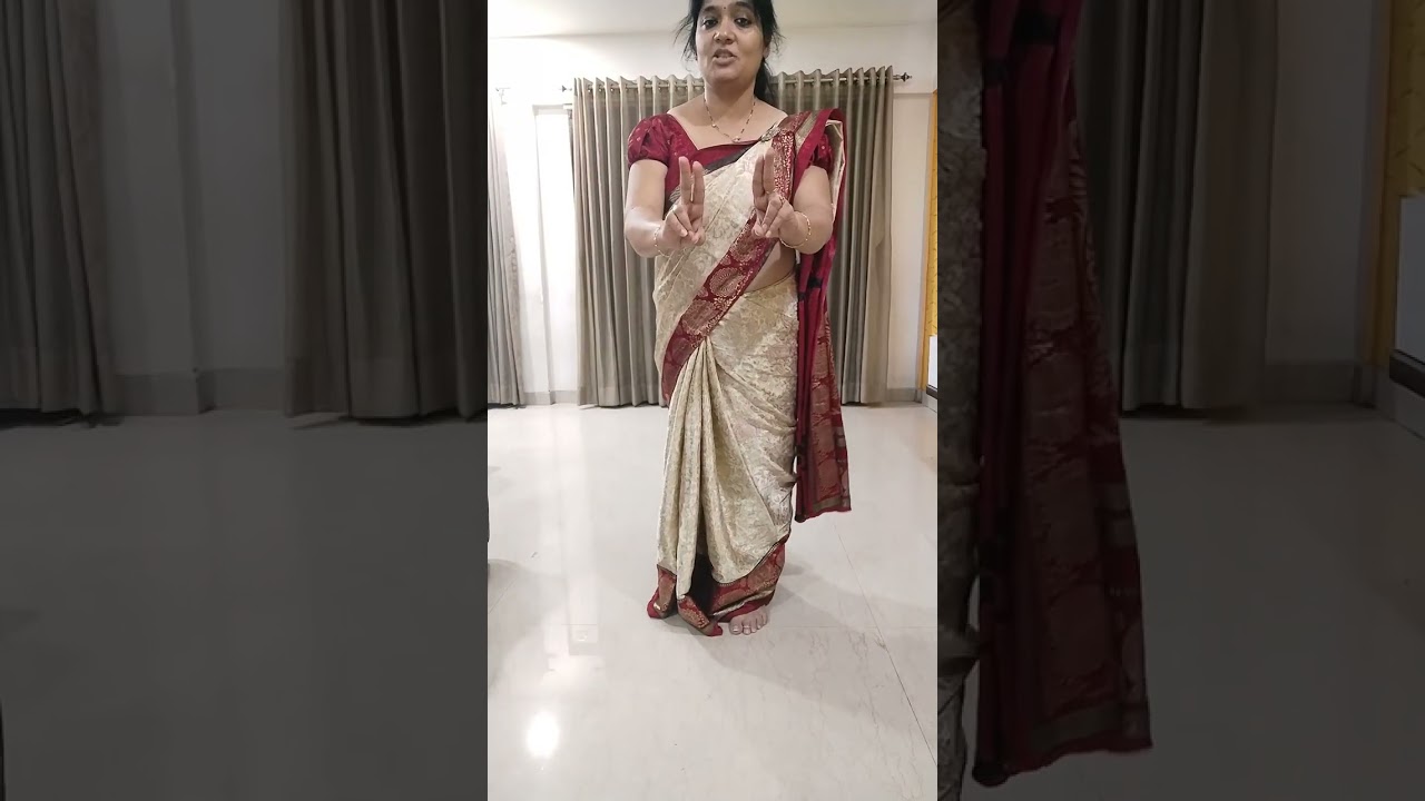 बिना पायरो🦵 को चलाये🤔 सिखिये हाथों के 8 डान्सस्टेप्स साडी लेहेंगा पाहन के करणे वाले आसन डान्सस्टेप्स