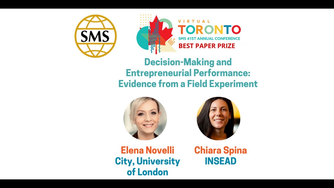 Decision-Making and Entrepreneurial Performance: Evidence from a Field Experiment
