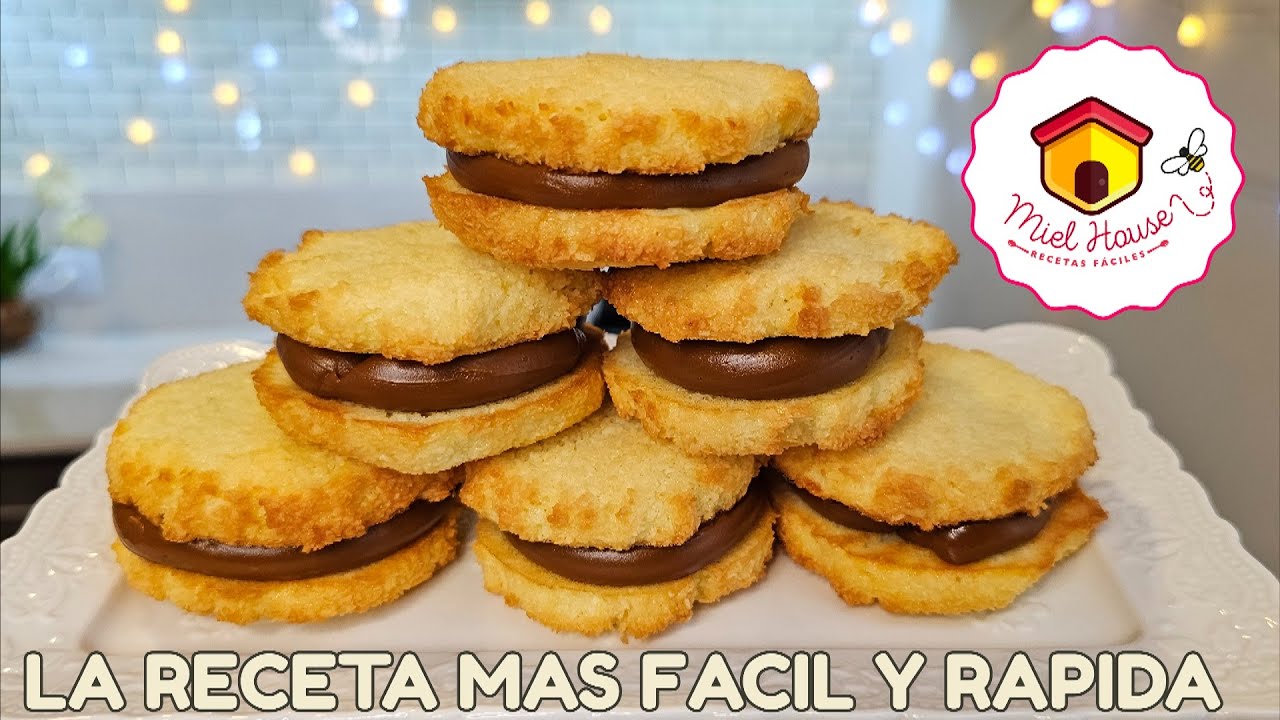 La mejor receta de ALFAJORES EN MINUTOS de coco y dulce de leche