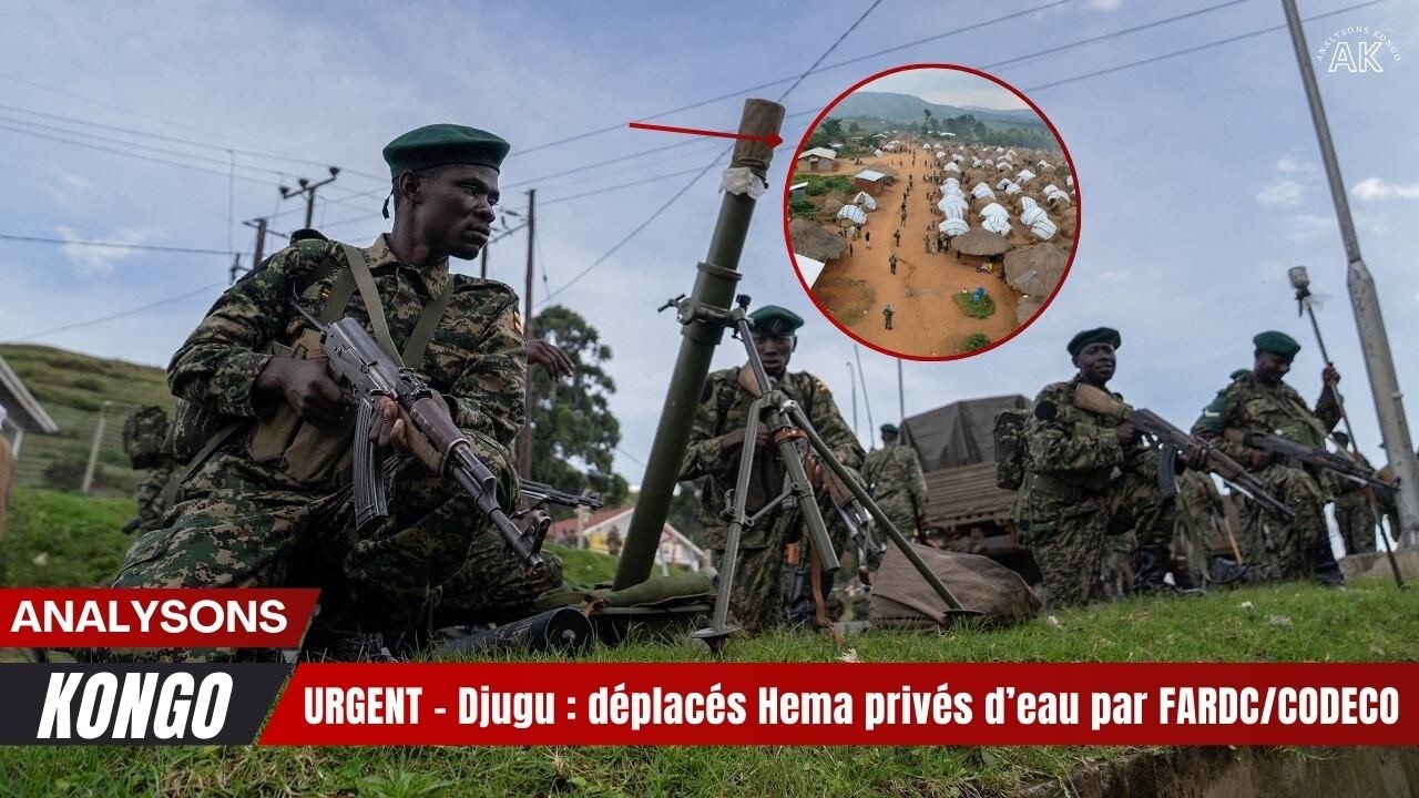 🚨🔥URGENT – Djugu  déplacés Hema privés d’eau par FARDCCODECO  🔥🚨