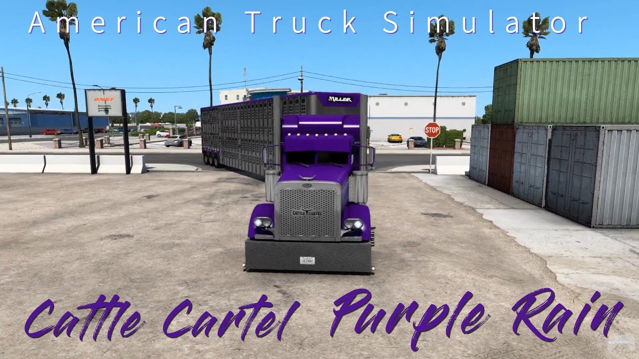 American Truck Simulator Cattle Cartel Purple Rain