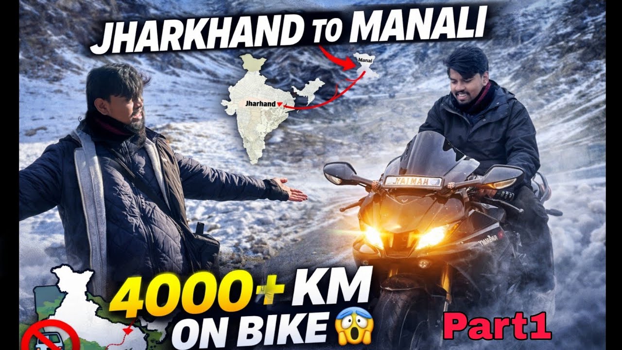 First Day Delhi Tak 😳?? Possible | Jharkhand Se Manali Bike Ride 🏍️