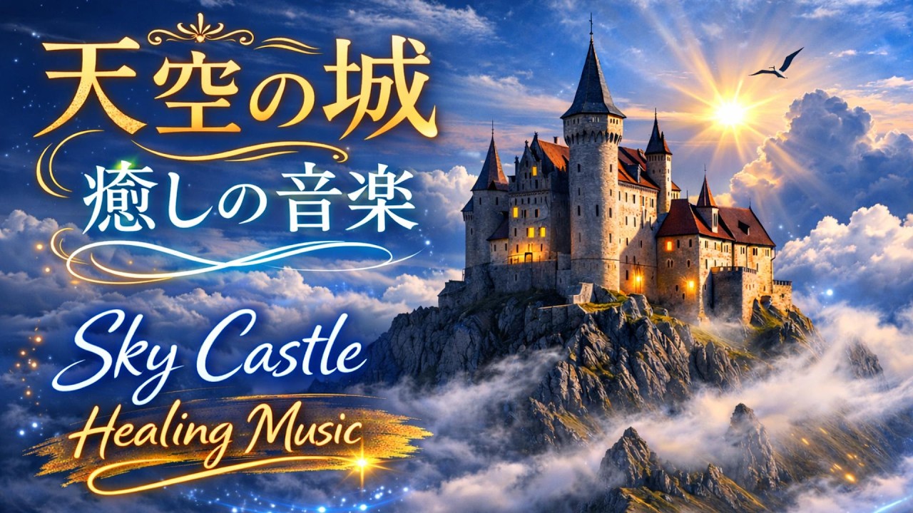 天空の城 ヒーリング音楽｜Sky Castle Healing Music｜Floating Castle Above the Clouds｜睡眠・作業・瞑想・リラックスBGM