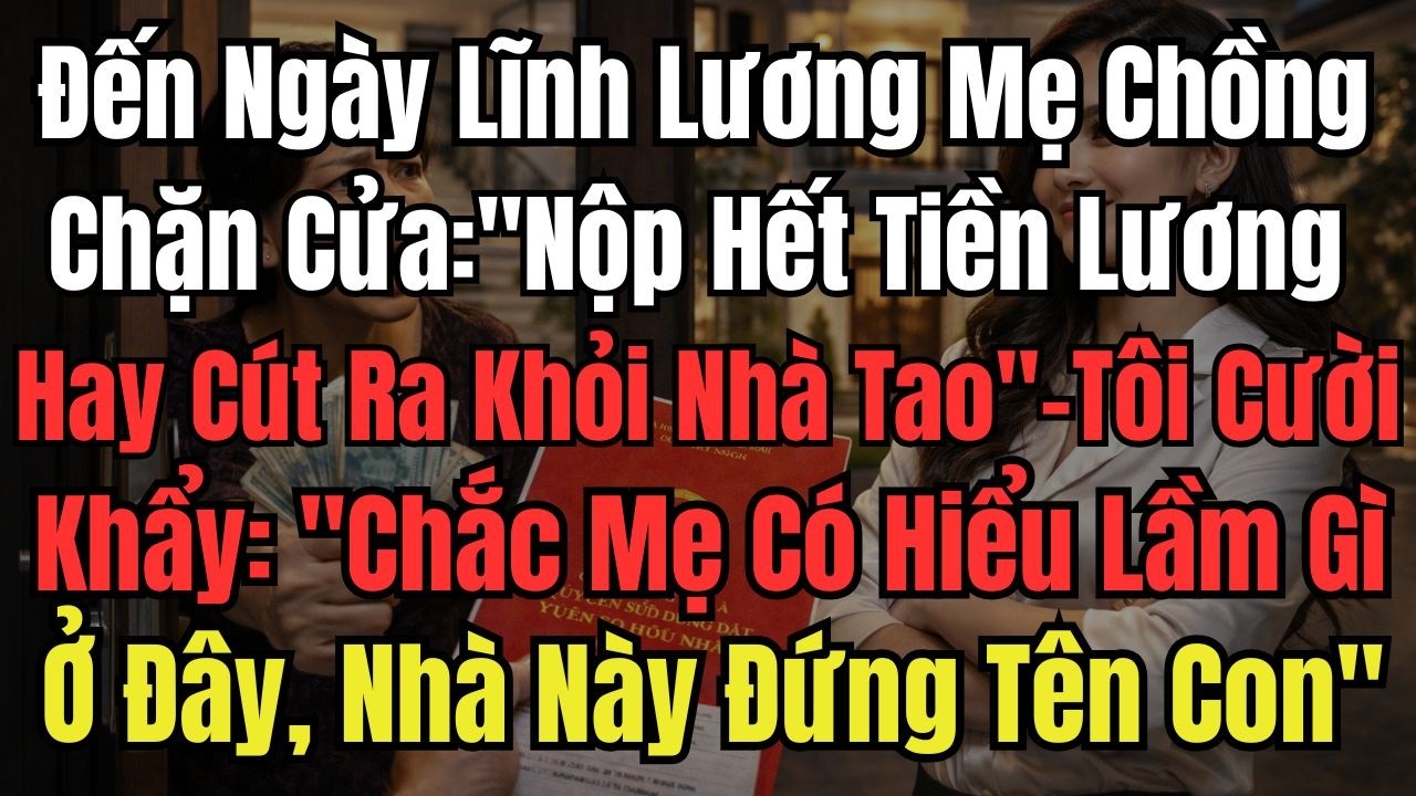 Đến Ngày Lĩnh Lương Mẹ Chồng Chặn Cửa: 