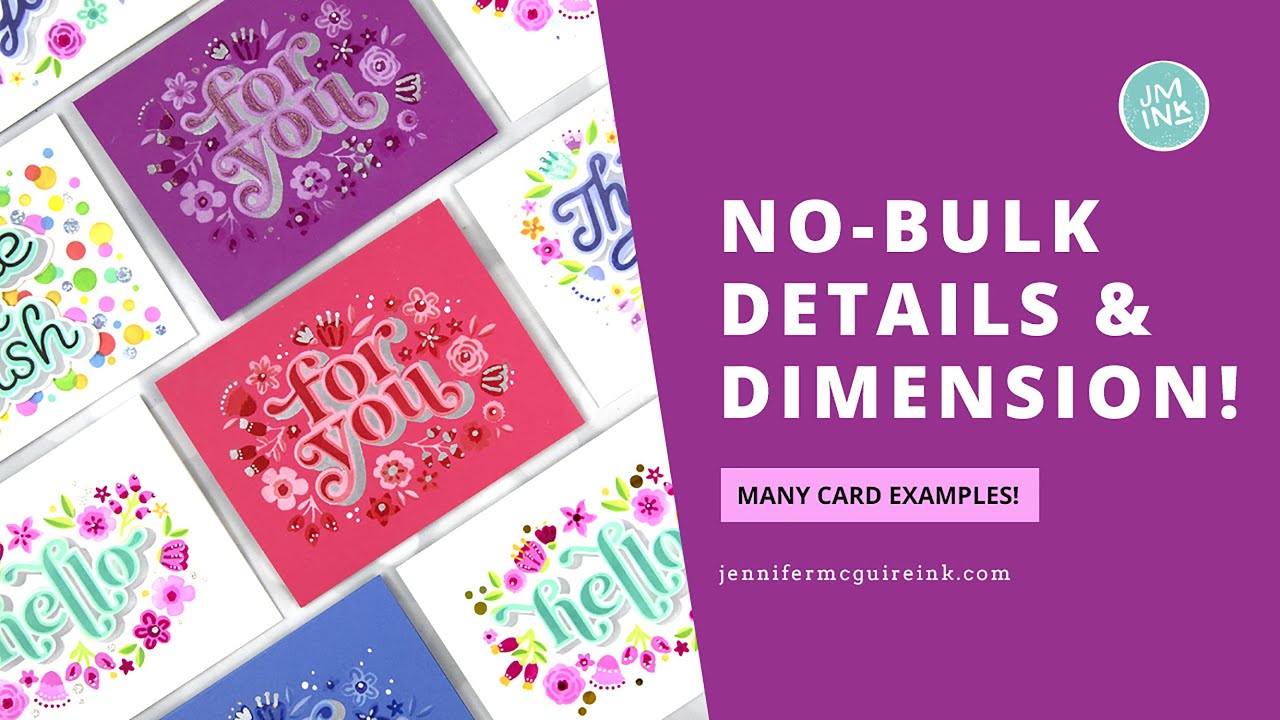 No-Bulk Details & Dimension!  [Plus Layering Stencil Tips]