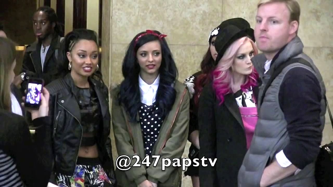 Little Mix leaving Sirius Radio Station in NYC (03-16-13)