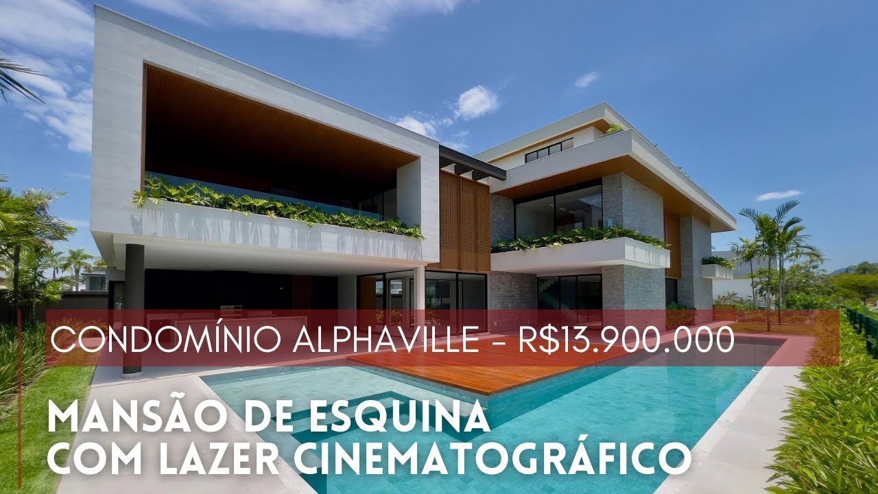 MANSÃO DE ESQUINA COM 1200 M² - ALPHAVILLE BARRA DA TIJUCA | PRÁTICA CONSULTORIA