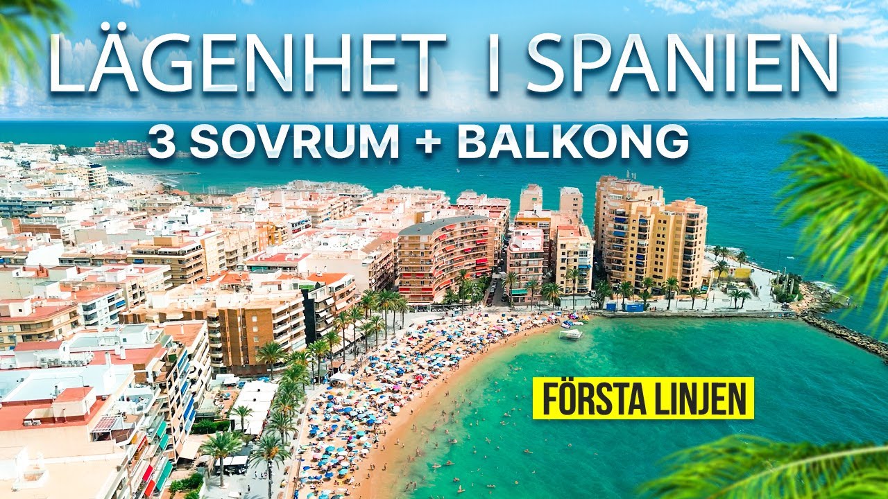 Lägenhet i Spanien 🇪🇸 Första linjen i Torrevieja | 3 sovrum vid havet
