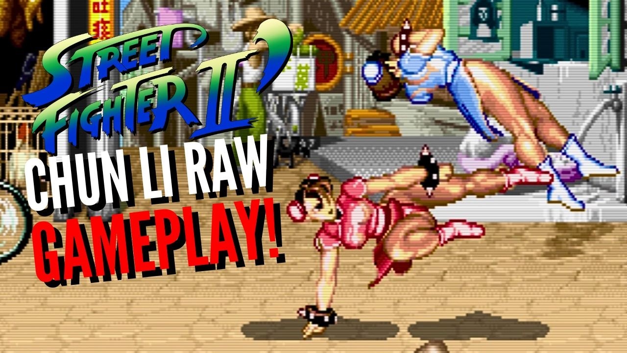 Street Fighter 2 Champion Edition - Chun Li Raw Gameplay