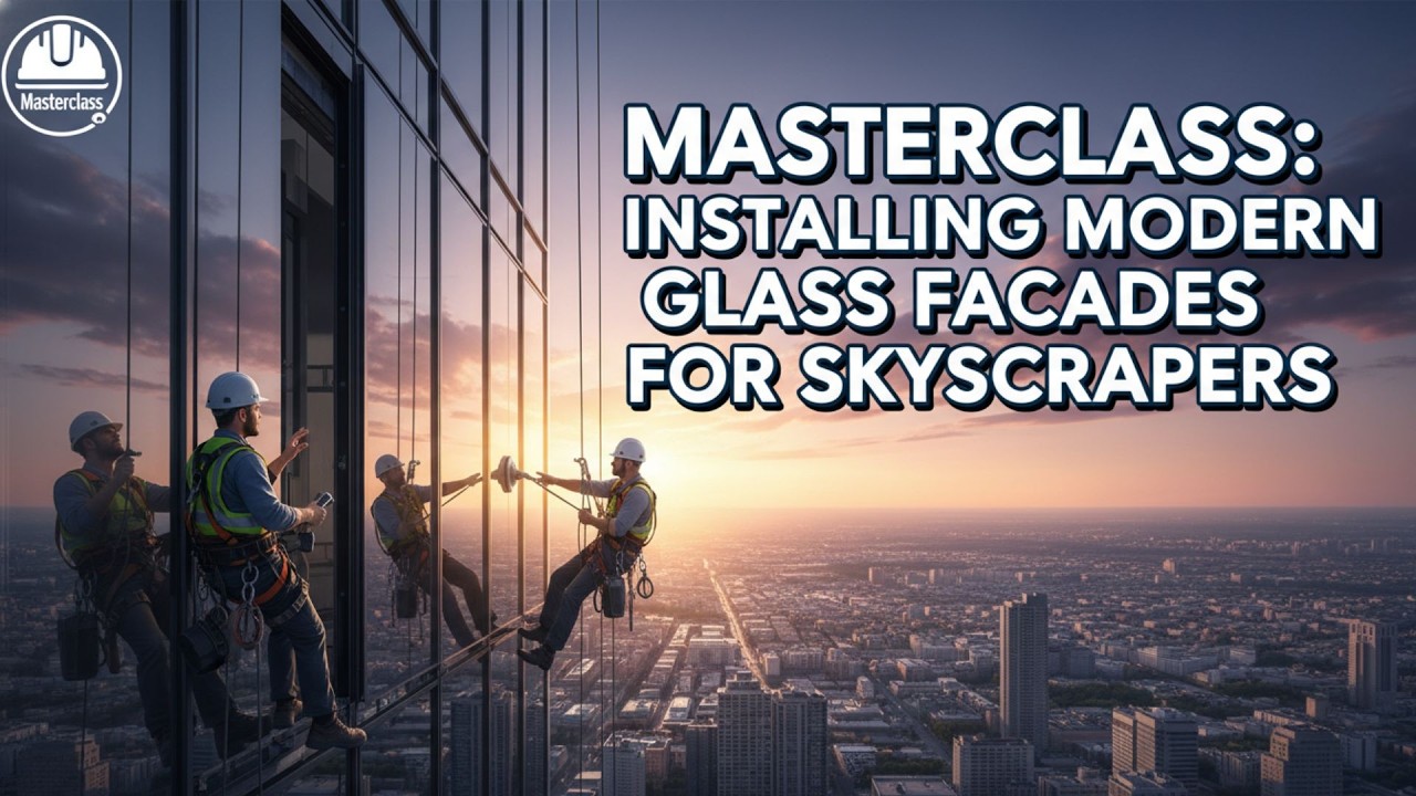 Masterclass: Installing Modern Glass Facades for Skyscrapers I Skyscraper Construction
