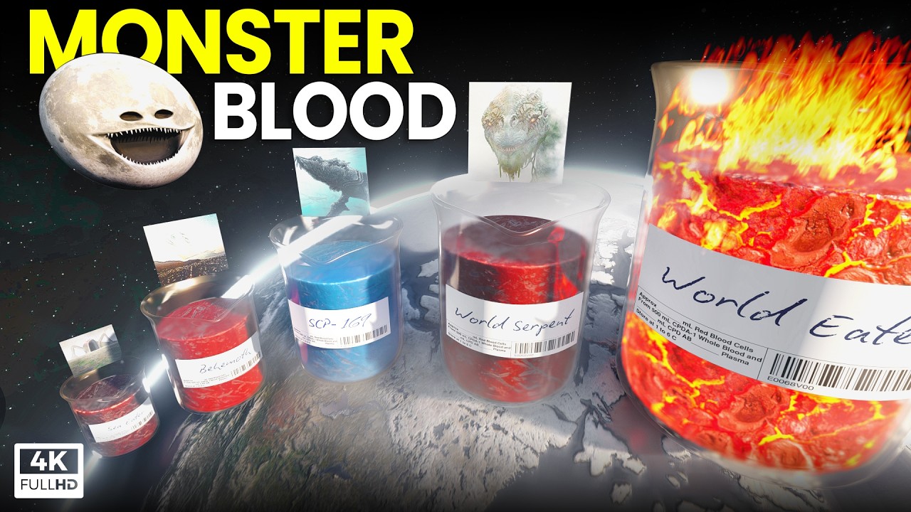 Legendary Monster Blood Volume Comparison | WORLD EATER VS JORMUNGANDR