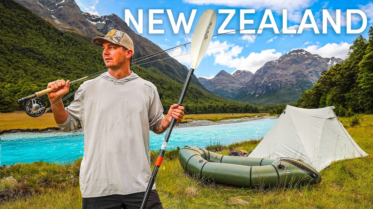 2 Day EPIC Solo Camp in New Zealand (Hike, Packraft & Fish)