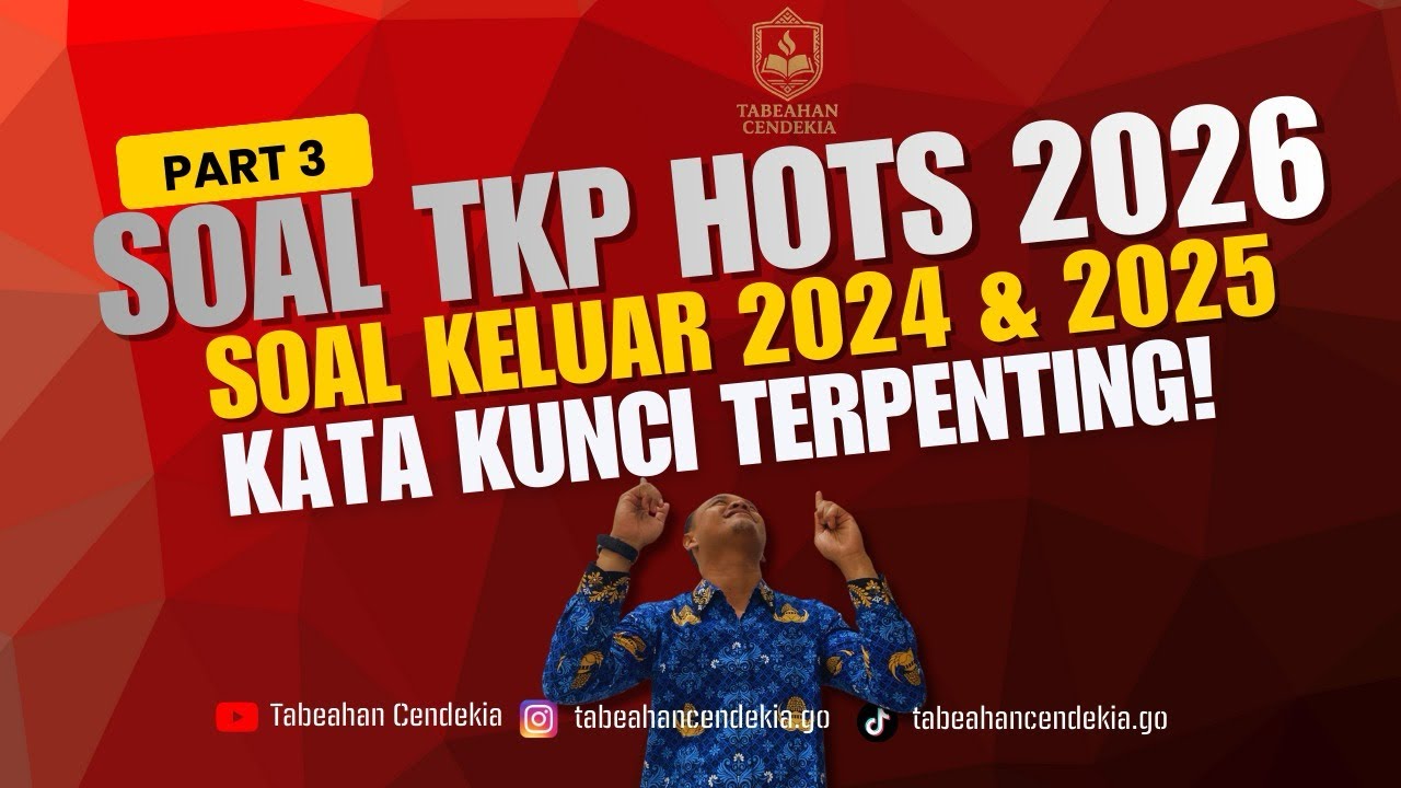 𝗙𝗢𝗞𝗨𝗦 𝗧𝗞𝗣 𝗦𝗞𝗗 #𝟯| Kata Kunci Modal Terpenting📖