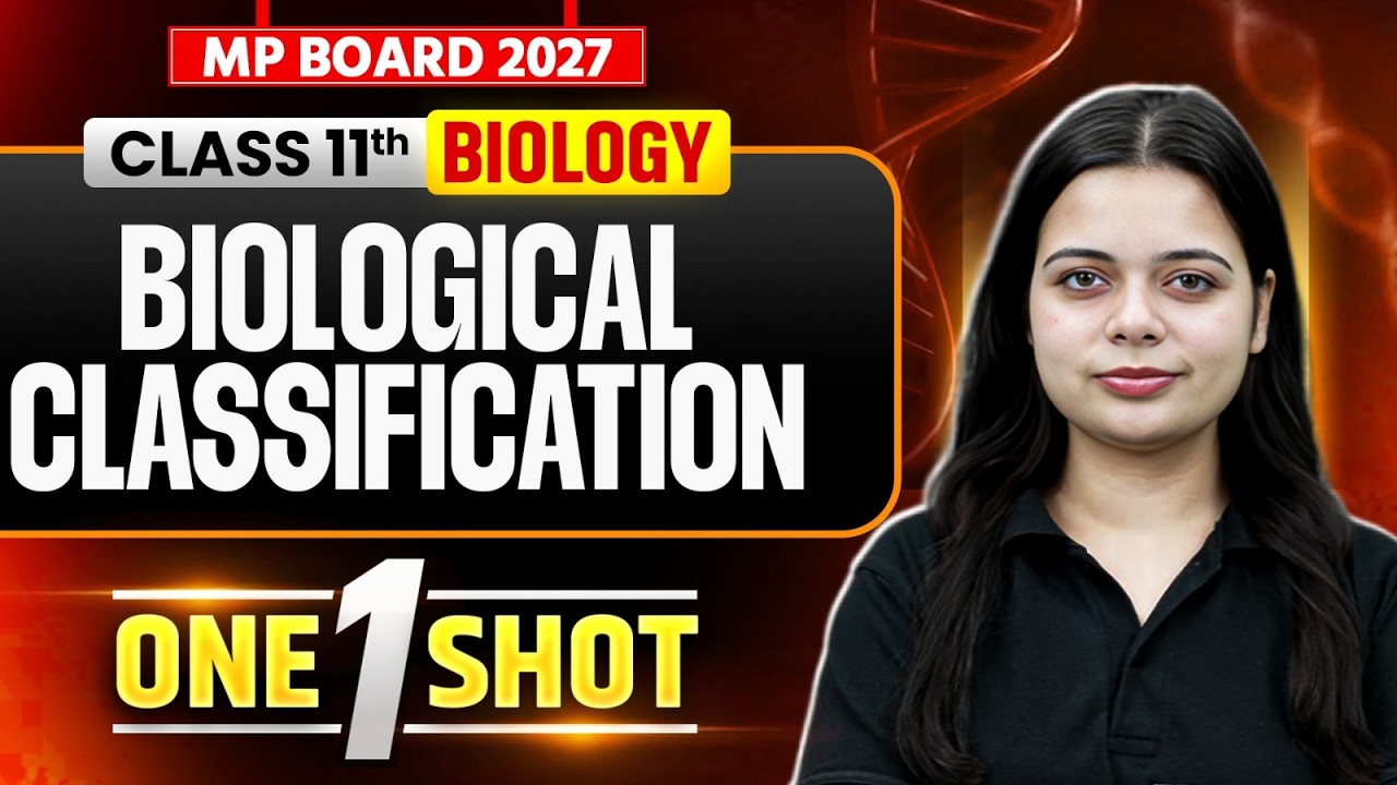 MP Board 2027 Class 11 Biology Chapter 2 | Biological Classification One Shot 2027 | By Riya Mam
