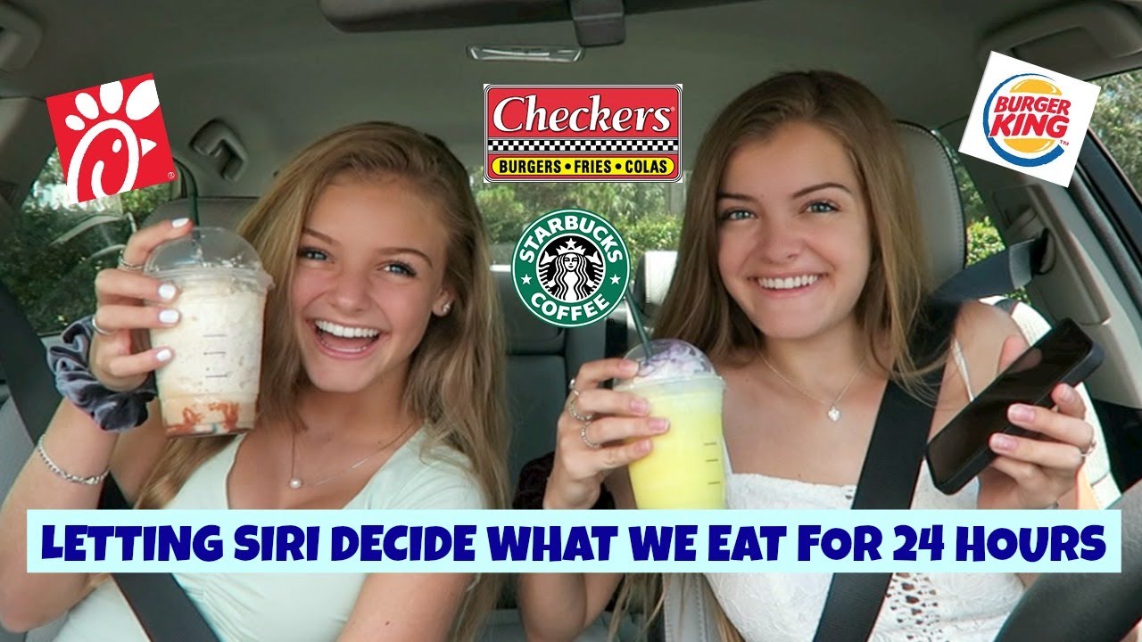 Letting Siri Decide What We Eat for 24 Hours ~ Jacy and Kacy