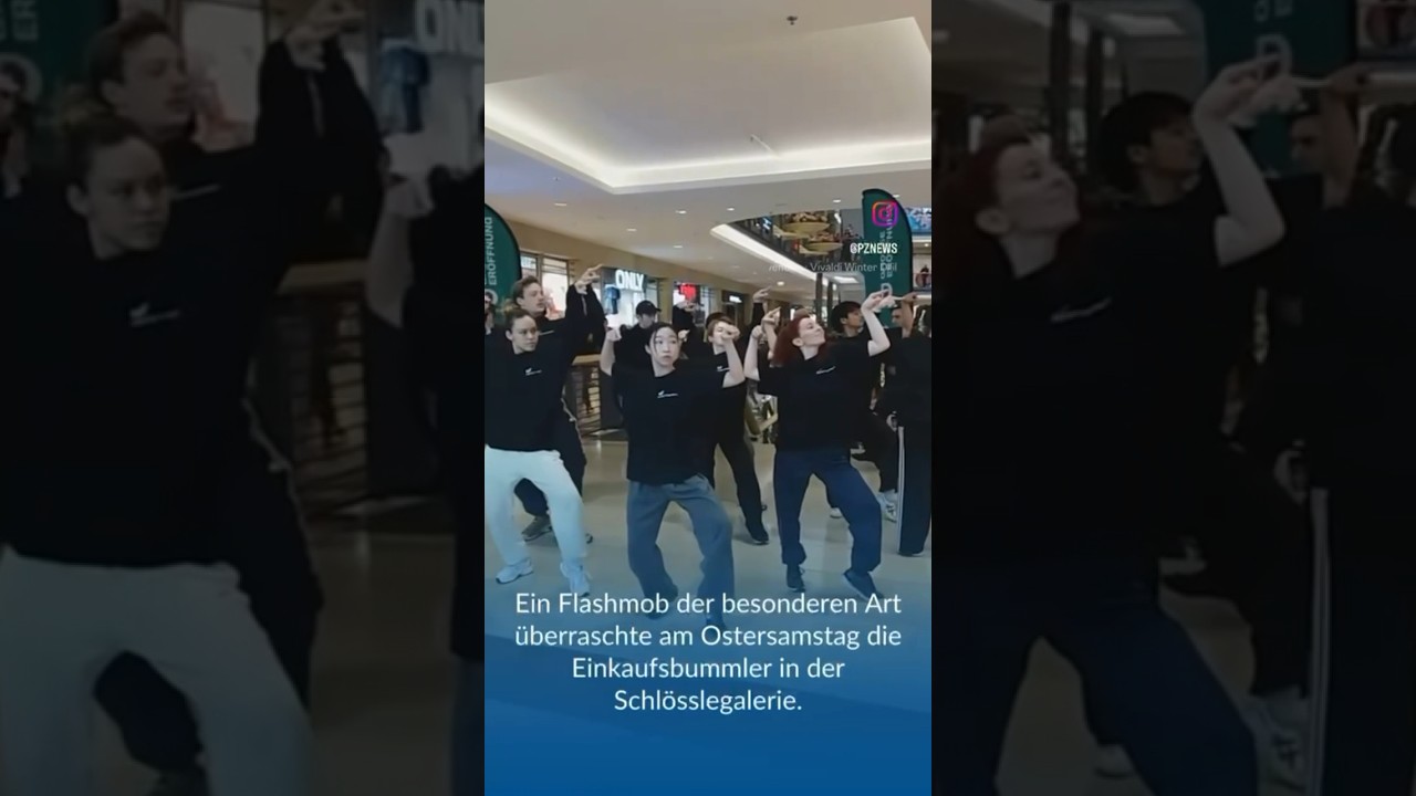 Flashmob: Spontane Tanzeinlage in Schl&ouml;ssle-Galerie #pforzheim #pznews