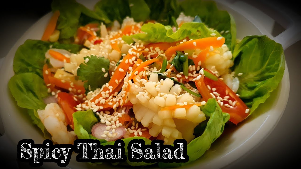 Thai Seafood Salad with Squid & Prawns | Spicy ‘Yam Pla Muek’ Recipe | Seafood Salad
