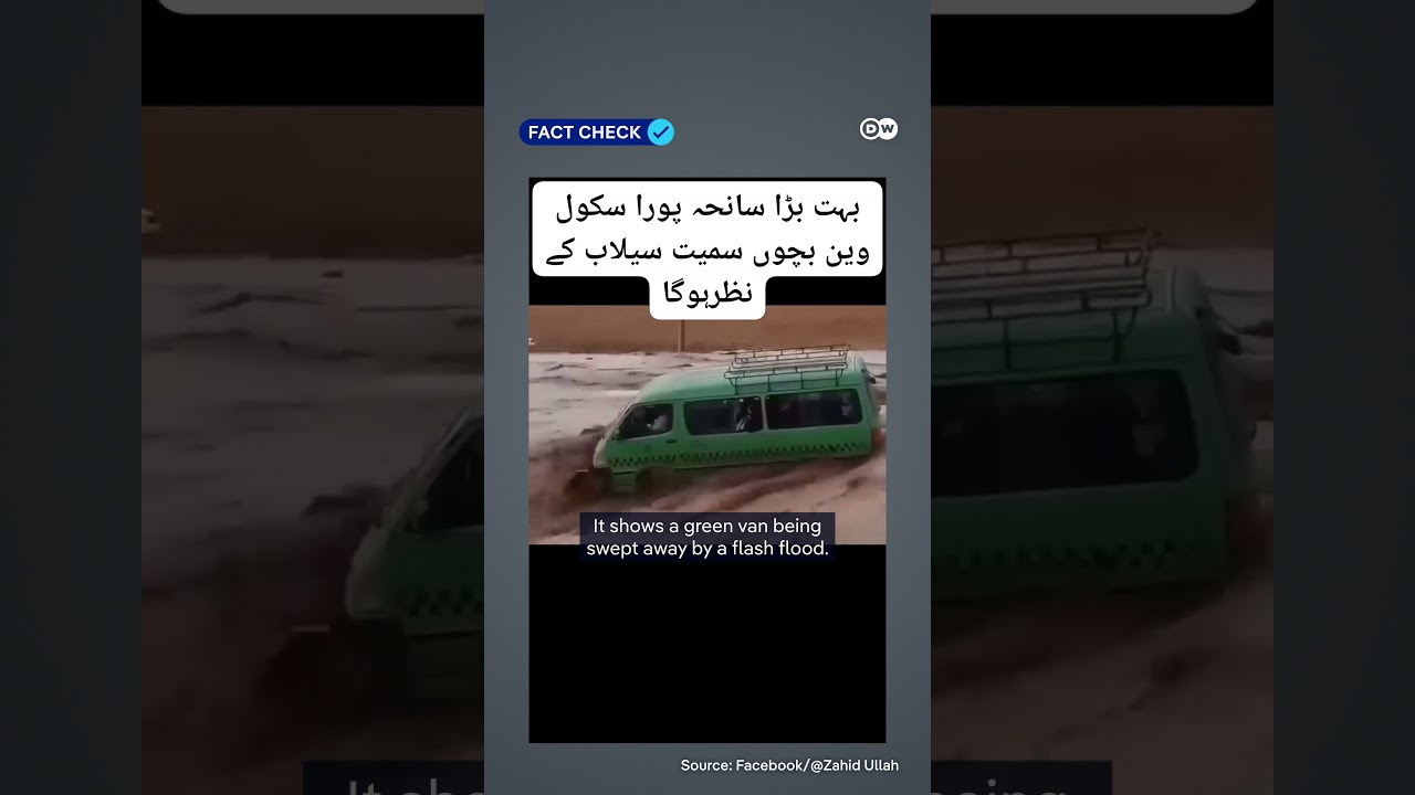 Fact check: False flood videos&nbsp;spread in India and Pakistan | DW News