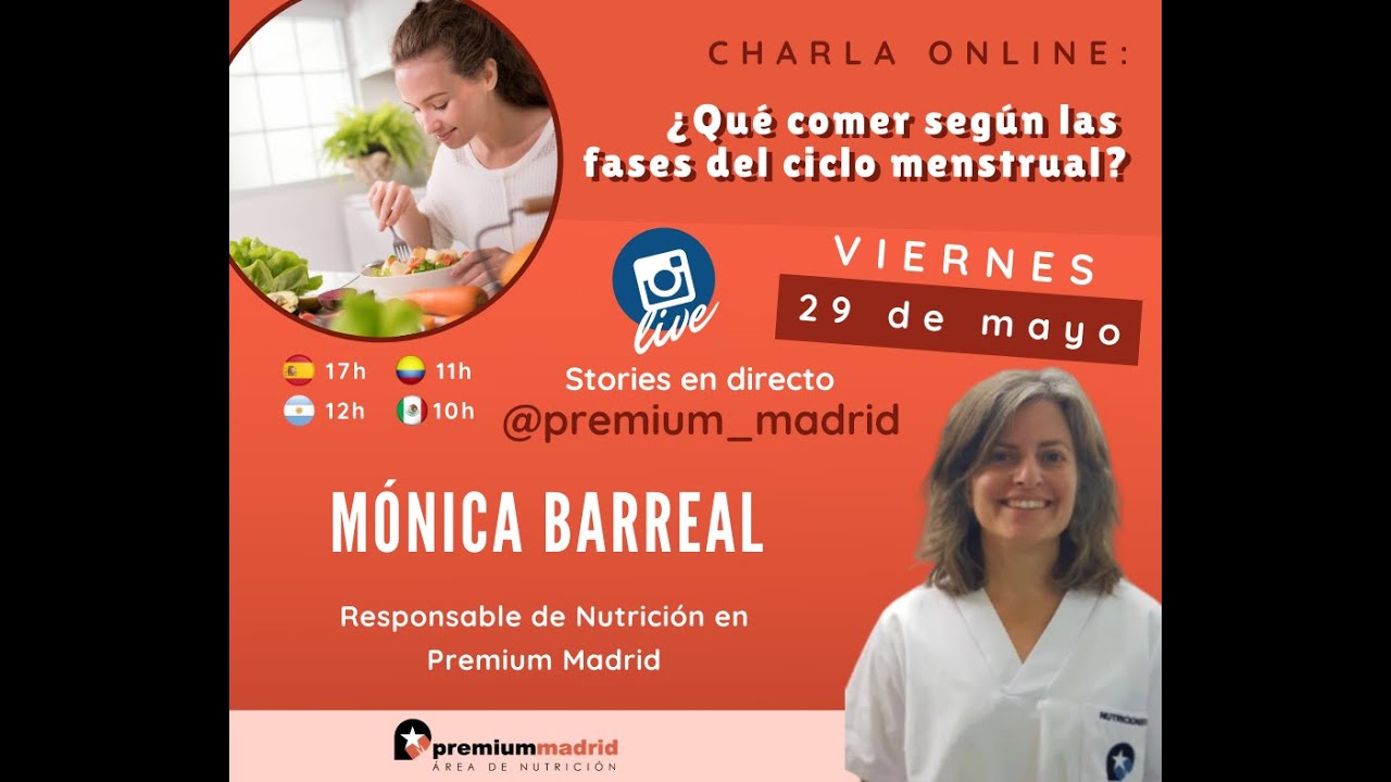 Alimentacion según las fases del ciclo menstrual - Nutrición saludable - Premium Madrid
