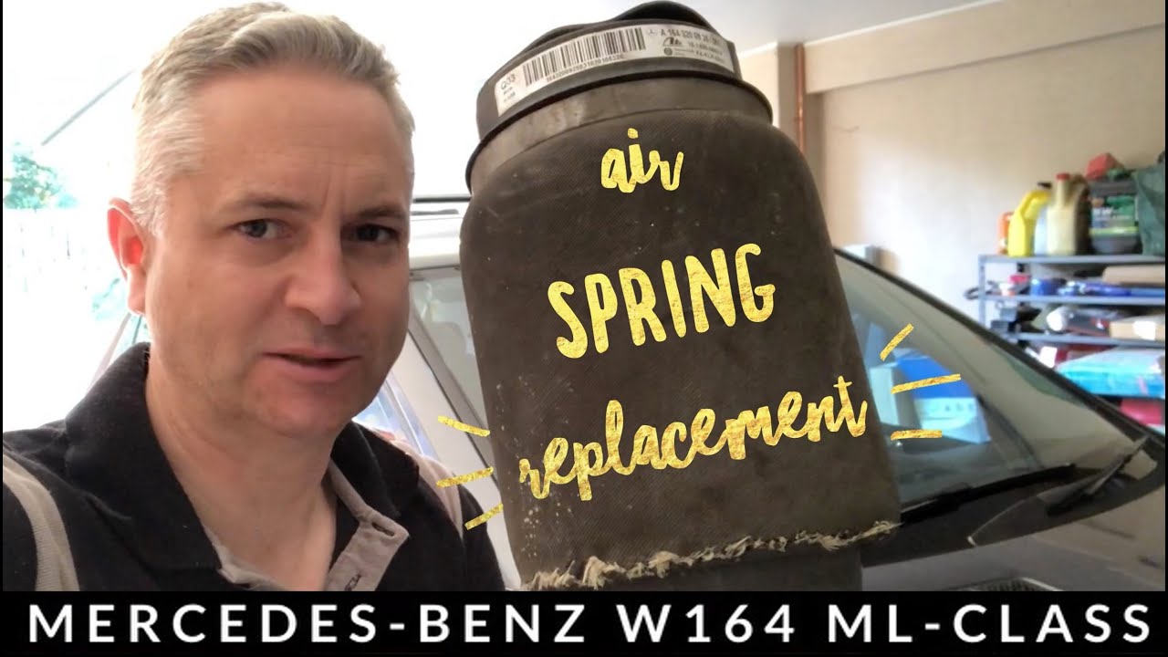 How to Quickly Replace Mercedes ML350 W164 GL Rear Air Spring - DIY Replacement ML300 ML320 GL350