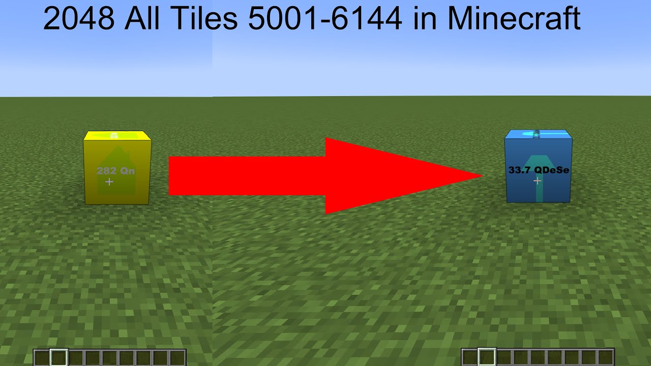 2048 All Tiles 5001-6144 in Minecraft