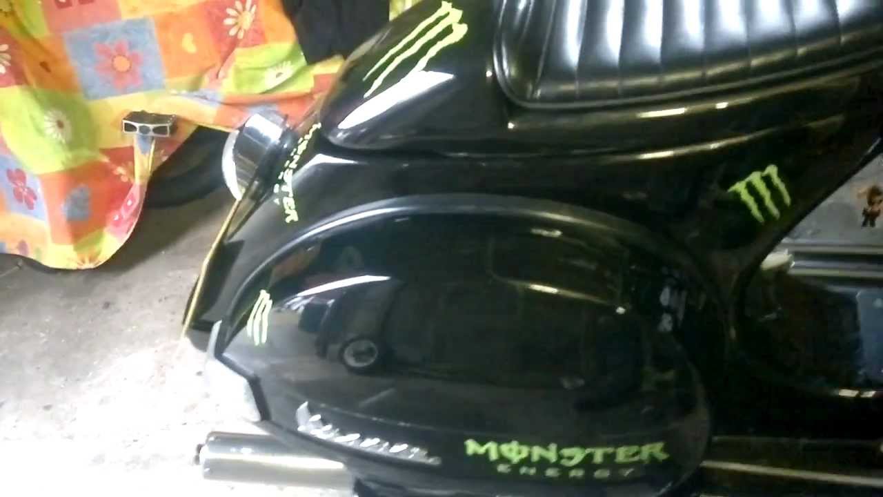 Vespa PX MONSTER ENERGY malossi 210 engine ( reg 125)